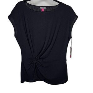 Vince Camuto Women's Black Blouse Top Size Small